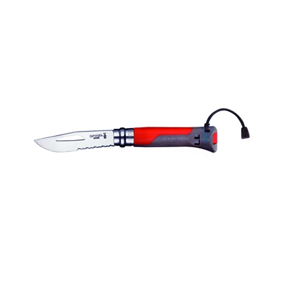 COLTELLO OPINEL OUTDOOR N. 08 TERRA / ROSSO