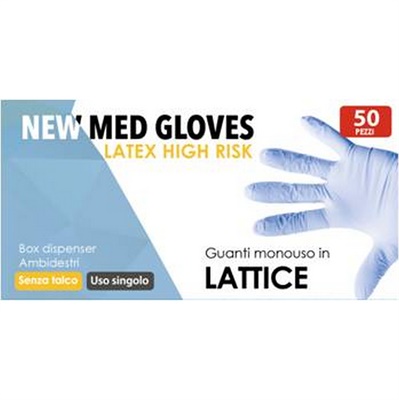GUANTI MONOUSO LATTICE BLU HIGH RISK