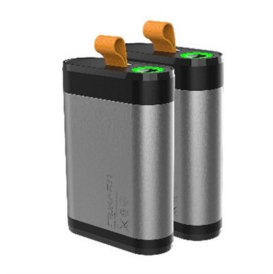 KIT DOPPIA BATTERIA 12V -4,0 AH     